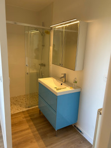 Photo de galerie - Installation d’un lavabo complet 