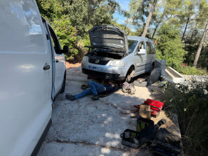 Photo de galerie - Remplacement d’un volant moteur + embrayage sur une Volkswagen