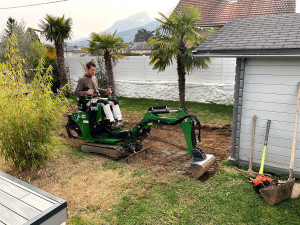 Photo de galerie - Égalisation du sol pour la table de ping-pong 