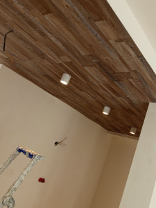 Photo de galerie - Plafond parquet 