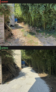 Photo de galerie - Création d’une petite allée 