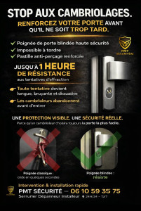 Photo de galerie - Renforcez immédiatement votre porte d’entrée grâce à une garniture blindée anti-effraction, spécialement conçue pour résister à l’arrachement, au perçage et aux tentatives de casse du cylindre.