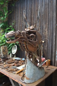 Photo de galerie - Sculpture sur métal, soudure a l'arc