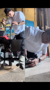Photo de galerie - Montage d’une bineuse électrique et réparation d’une débroussailleuse à lames 