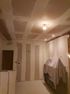 Photo de galerie - Réalisation pose bande joint placo 
