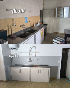 Photo de galerie - Nettoyage en profondeur et remise à neuf d'un coin cuisine 