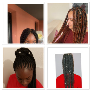Photo de galerie - Sur tout vos prestations de tressage. enfants adultes sur toute types de cheveux 