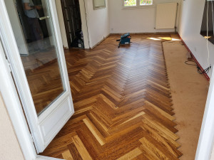 Photo de galerie - Pose de parquet - Revêtement de sol