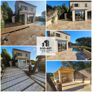 Photo de galerie - Travaux de maçonnerie générale et aménagement extérieur :
dalles béton, terrasses, reprises de niveaux et finitions.
Réalisation soignée par artisan déclaré.