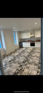 Photo de galerie - Peinture mur et plafond + revêtement de sol 