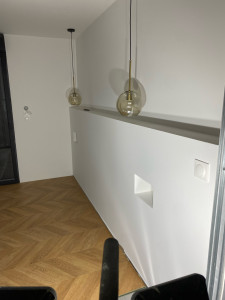 Photo de galerie - Création d’une tête de lit en placo avec niche 