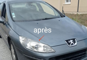 Photo de galerie - Réfections phares voiture.