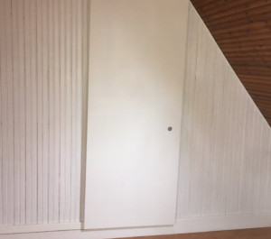 Photo de galerie - Création d’une ouverture, création d’une porte coulissante, Peinture