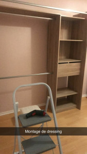 Photo de galerie - Montage de petit dressing 