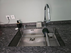 Photo de galerie - Vasque inox de cuisine