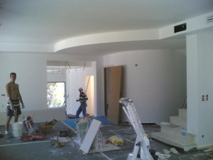 Photo de galerie - Cloison courbe en Placo
