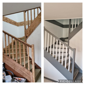 Photo de galerie - Rénovation d’escaliers 