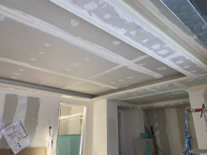 Photo de galerie - Faux plafond avec corniche led 