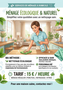 Photo de galerie - Ménage écologique (et économique) !