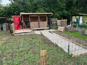 Photo de galerie - Création totale a base de palettes et aménagement allée