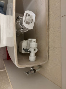 Photo de galerie - Remplacement du mécanisme d’eau et flotteur 