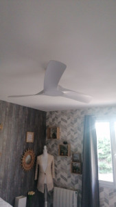Photo de galerie - Pose d un ventilateur plafonnier
