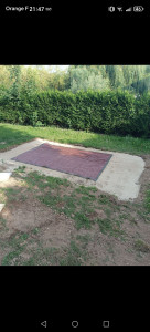 Photo de galerie - Préparation piscine hors sol fini