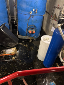 Photo de galerie - Pompage chaufferie inondé