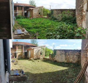 Photo de galerie - Mise à propre d'un jardin avant la Vente