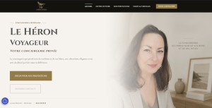 Photo de galerie - Cette photo illustre la page d'accueil de mon site internet