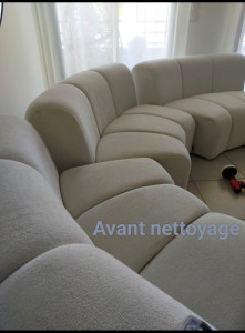 Photo de galerie - Nettoyage canapé en profondeur 
