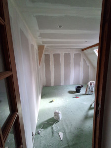 Photo de galerie - Placo, électricité. 