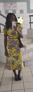 Photo de galerie - Robe en tissu africain sur mesure 