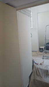 Photo de galerie - Peinture  mur entre  et buanderie 