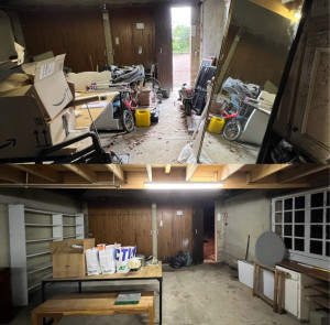 Photo de galerie - Avant / après d’un garage 