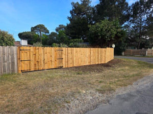 Photo de galerie - Clôture bois en classe 4 