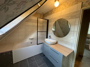 Photo de galerie - Rénovation totale d’une salle de bain 