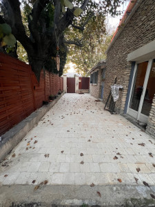 Photo de galerie - Terrasse en pavés autoblocants