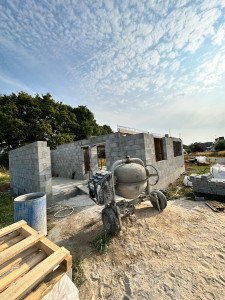 Photo de galerie - élévation des murs périphérique. 