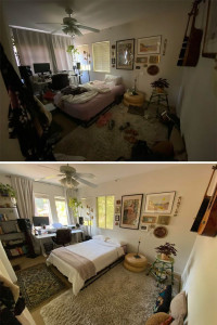 Photo de galerie - La pièce avant et après mon passage 