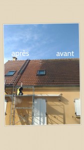 Photo de galerie - Nettoyage de toiture et hydrofuge dalep 