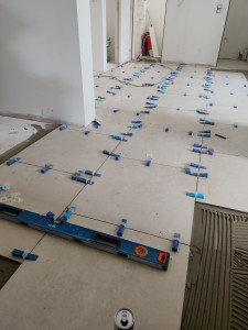 Photo de galerie - Pose de carrelage 
