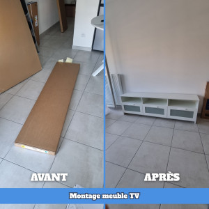 Photo de galerie - Montage de meuble TV