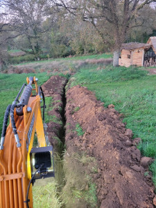 Photo de galerie - Tranchée pour réseaux