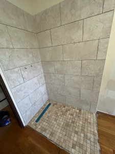 Photo de galerie - Réalisation douche à l’italienne 