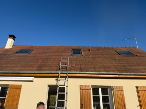 Photo de galerie - Pose de 3 fenêtre de toit 