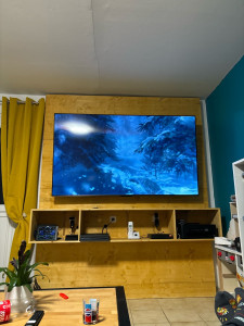 Photo de galerie - Création d’un meuble télé sur mesure