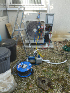 Photo de galerie - Pose pompe a chaleur et mise en service 