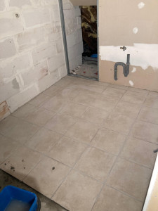 Photo de galerie - Carrelage sol avec joints 