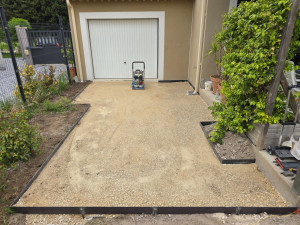 Photo de galerie - Nivellement et compactage de 0/20 concassé